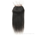 Online Sale Wholesale Raw Brazilian Cuticle Aligned Virgin Cheap Silky Straight Cheap 4X4 Human Hair Closure 8 Inches